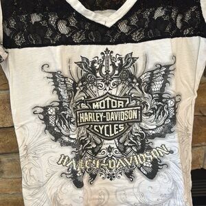 Harley Davidson Short Sleeve Women Tshirt